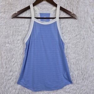 Rabbit Womens EZ Tank Perforated Running Top Blue White RW302 XS